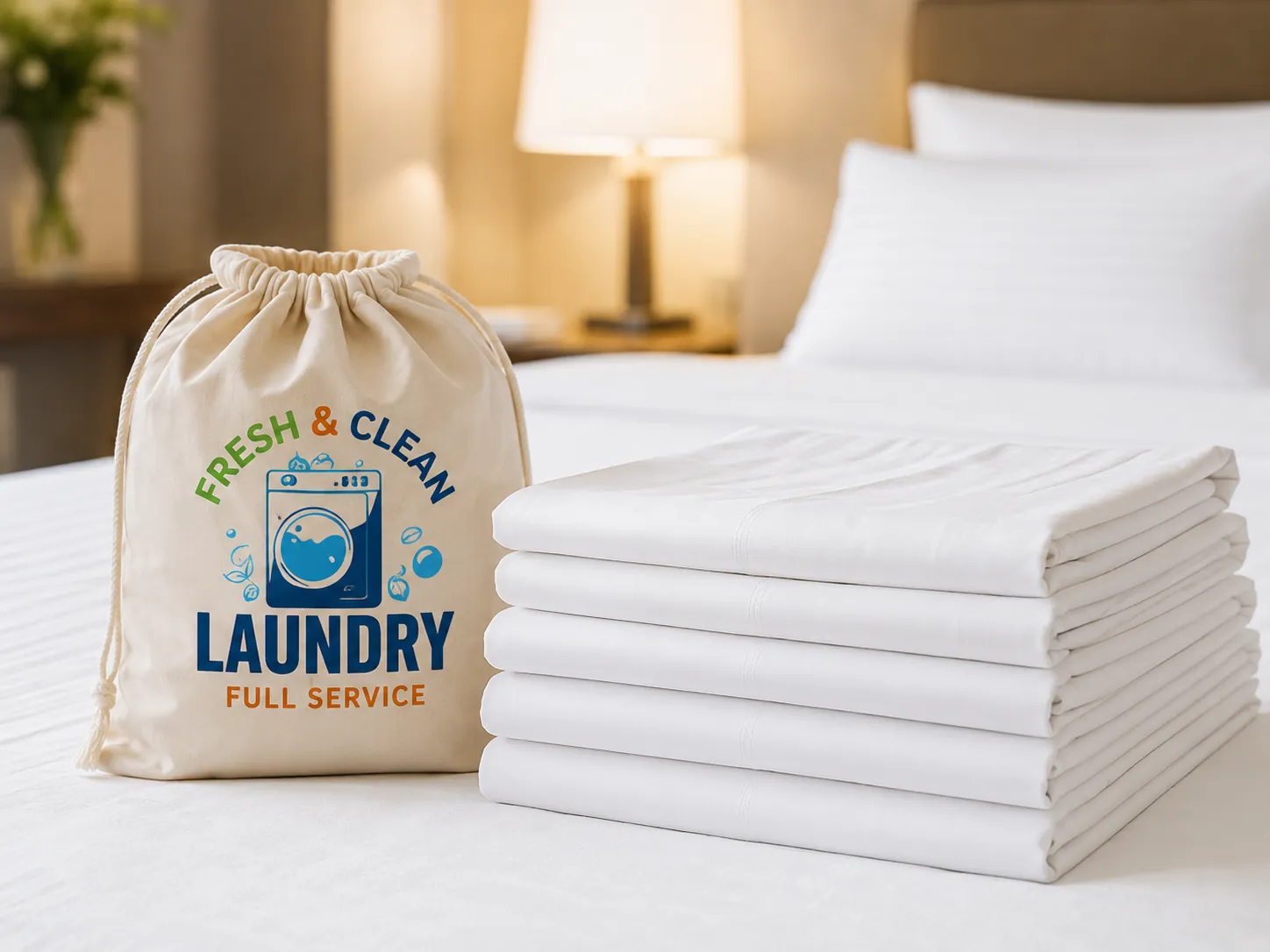 Fresh Clean Hotel Motel Linens